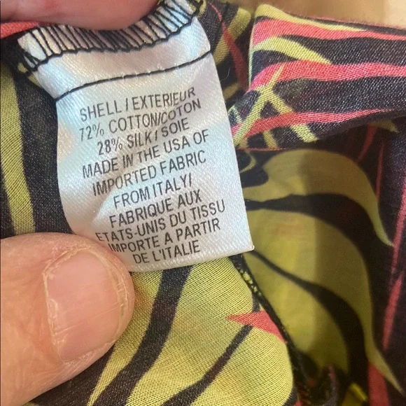 Milly Cabana Leaf Pattern Strapless Maxi Dress size M - Picture 7 of 7